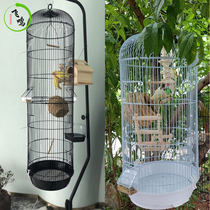 New Parrot Cage Tiger Leather hone special cage big bird cage home small bird round big bird cage