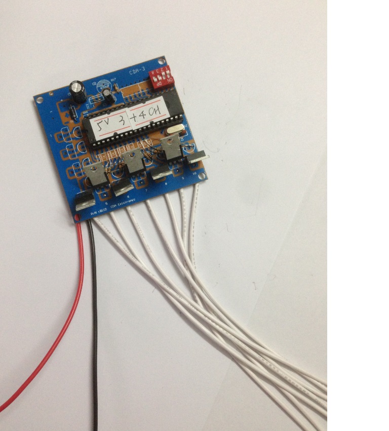 5V LED light 3 Road horse racing plus 4 Road text jump flashing LED controller