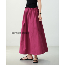 sansan studio homemade spring summer style umbrella skirt floral half body long dress female spring summer pleated flute dress