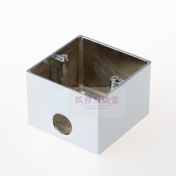 86 positive square fitted bottom case 86MM* 86MM Fever wire box full aluminum alloy surface chrome plated with 86 panel