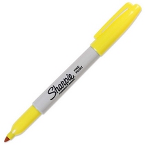 sharpie Sanfu yellow dot pen marker pen 30035 yellow color bright