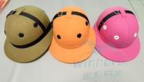 Suede polo hat canvas polo hat polo helmet polo helmet adult children youth polo helmet customization