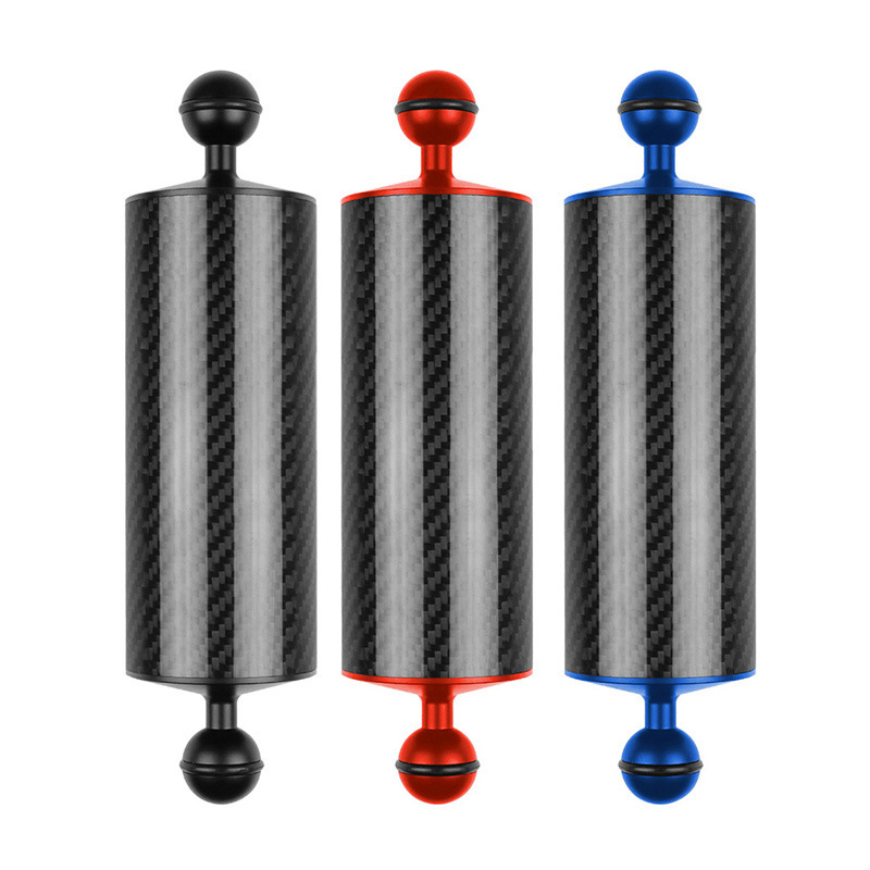 Diving Photography Accessories Buoyancy Arm 5810 12 Inch Aluminum Alloy Carbon Fiber Double Ball Head Single Eye Diving Light Arm