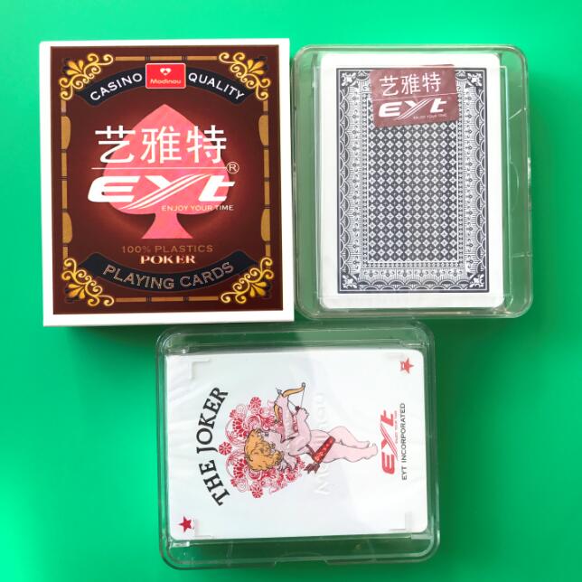 Imported EYT Fill Big Pit Plastic Playing Cards Fill Pit Stud 9-A Special Double Pair Big White Bee