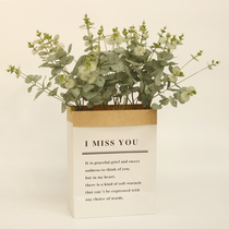 Natural barley rabbit tail grass decoration dried flower paper bag simulation green planting cotton clothing bakery kindergarten ornaments