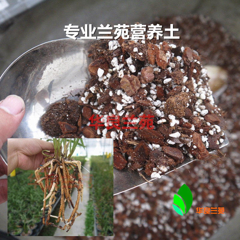 Orchid soil soft plant material Lanyuan special orchid flower Dendrobium plant particle nutrient soil cultivation pine bark
