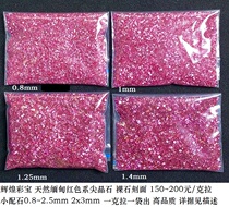 JJ597 Natural Burmese Red Spinel Bare Stone Ring Earrings Pendant Colorful Jewelry Small Matching Stone