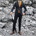 2018 thu đông nam Hàn Quốc dày phù hợp với bộ đồ mỏng phù hợp với len Anh retro nhỏ phù hợp với hai bộ thủy triều quần nam Suit phù hợp