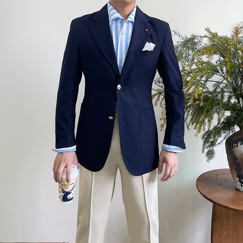2024 Italian-Style Blazer Single-Breasted Fashion Suit Jacket Spring and Summer Thin Metal Buckle Single Suit Jacket Trendy 2024 Italian-Style Blazer Single-Breasted Fashion Suit Jacket Spring and Summer Thin Metal Buckle Single Suit Jacket Trendy