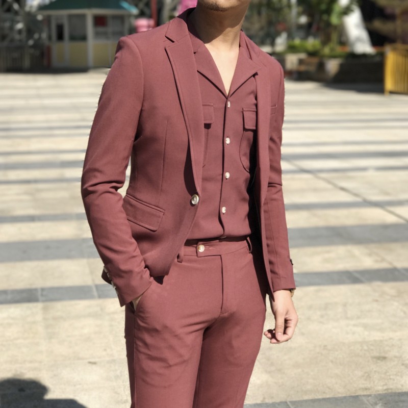 2018 phong cách Anh phù hợp với áo hai dây nam mùa xuân Âu Mỹ vest nam