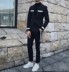 Ngôi sao lớn 2018 trình diễn catwalk thời trang phù hợp với bộ đồ nhỏ phù hợp với phiên bản Hàn Quốc màu trắng tương phản màu sắc phù hợp với bộ đồ hai mảnh quần tây nam Suit phù hợp