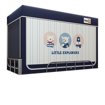 Bedroom blackout bed curtain integrated student mosquito net dormitory bunk bed curtain fabric upper and lower bunk universal with bracket single