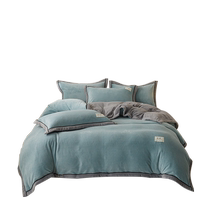 Milk velvet quilt cover single piece winter plus velvet thickened winter coral flannel single quilt cover 150x200 quilt