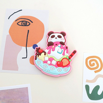 Cute summer cold drink soft glue refrigerator sticker Chengdu city series creative gift decoration sticker Qingchuan