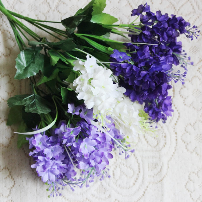 Mediterranean Emulation Flower Wind letters Lavender Flowers Decoration Fake Floral Silk Flowers Placed to shoot props fake wedding flowers-Taobao
