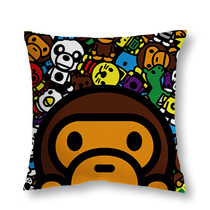 Trendy Cartoon Pillow Zoo Horse Head Cushion Car Pillow Home Lunch Break Pillow Sofa Square Pillow Lumbar Cushion