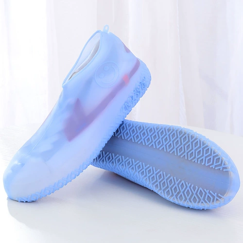 Детские силиконовые нескользящие износостойкие бахилы, резиновые латексные сапоги для мальчиков, средней длины