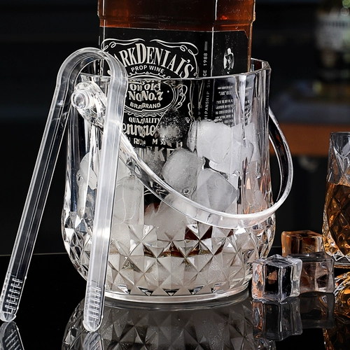 Ведро для льда, акриловые кубики льда для коммерческого использования для домашнего использования, подходит для караоке-баров, популярно в интернете