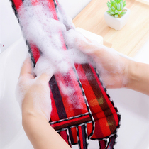 Cloth bath towel strong Bath rub back mud rub gray artifact male and female long strip back dead skin bath brush