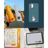 Наклейка, водостойкий трендовый чехол для телефона, наклейки, с печатью вашего логотипа, европейский стиль