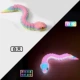 13 см красочный светящийся фонарик Rainbow Viper Baby без УФ-излучения