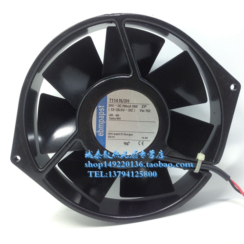German Ebmpapst all metal fan TYP7114N 2H 24V 19W ABB converter cooling fan