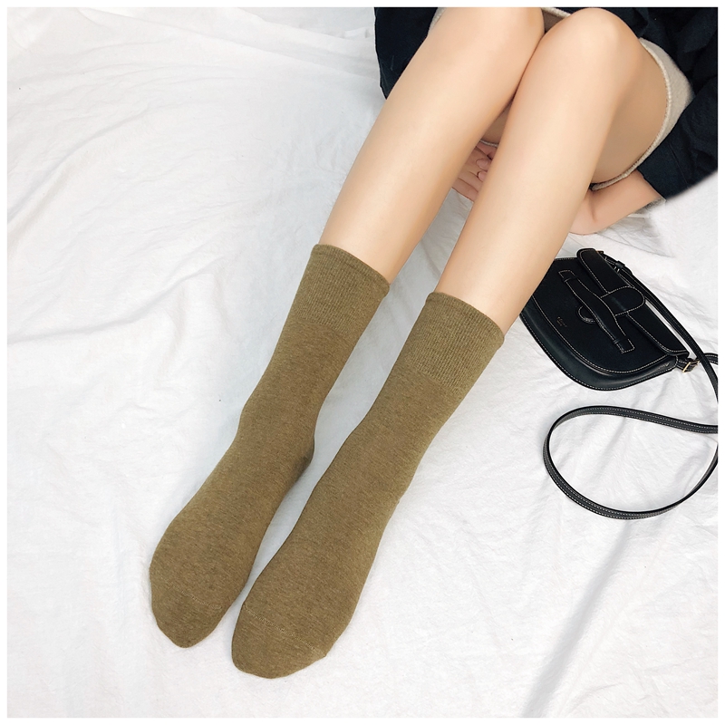 Chim cánh cụt Inking Pot giá xuất xưởng hàng ngày vớ cotton màu thuần vớ nữ dại Nhật Bản độc thân không gửi tất bông xù cho bé