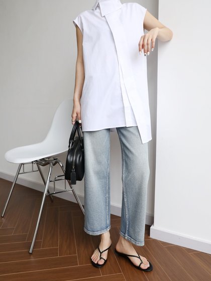 InkingPot彭姐 小众设计低跟人字拖鞋2025夏真皮夹趾外穿凉拖女鞋