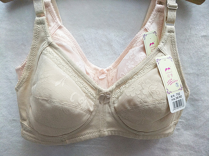 Zhenmeng 702 trung niên và cũ thép vòng mỏng khóa thể thao vest cotton cotton cotton kích thước lớn đồ lót mẹ áo lót dây