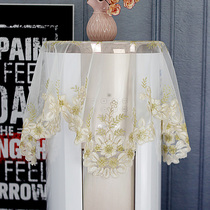 Lace air conditioning cover Korean scarf bedside cabinet cover air conditioning European style cover towel pastoral style romantic warm cover towel