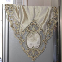 Foreign trade European luxury refrigerator cover cloth Lace fabric rope embroidery dust cloth Single and double door refrigerator washing machine cover