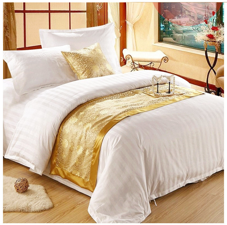 Giường ngủ khách sạn năm sao bộ đồ giường khách sạn cờ giường khách sạn chăn ga gối đệm căn hộ đầu giường vải trải giường ga phủ giường everon