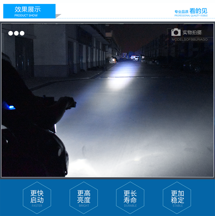 Светодиодная фара для электромобиля и мотоцикла Jie Longpeng (8 LED)