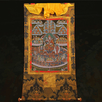 Lotus Master converted to the border boutique Thangka Tibetan painting Pride hand-made fine-mounted cloth printed gold thread Thangka Buddha statue