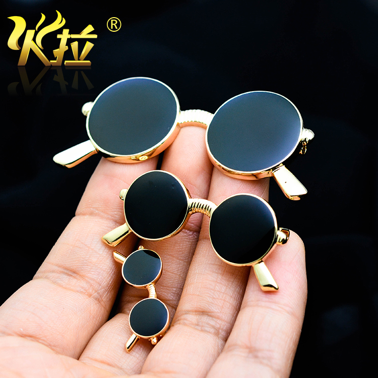 Walking cute glasses breast needle mini pin shirt retro neckneedle male suit knife needle accessory
