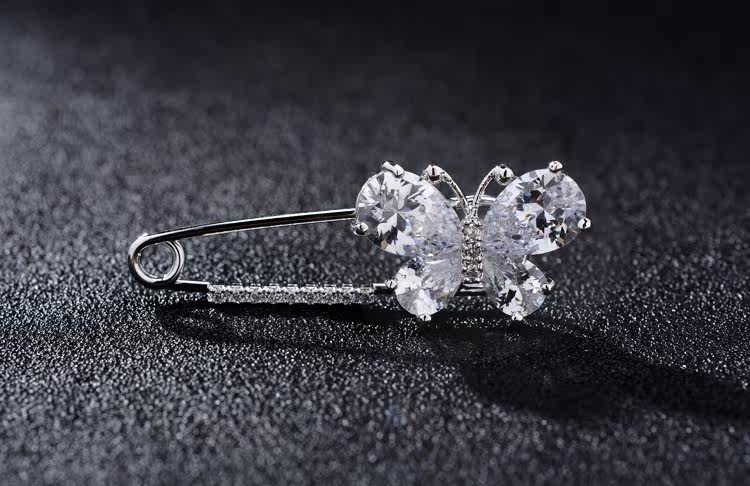 Broche femme en Zircon diamant - Ref 1173627 Image 7