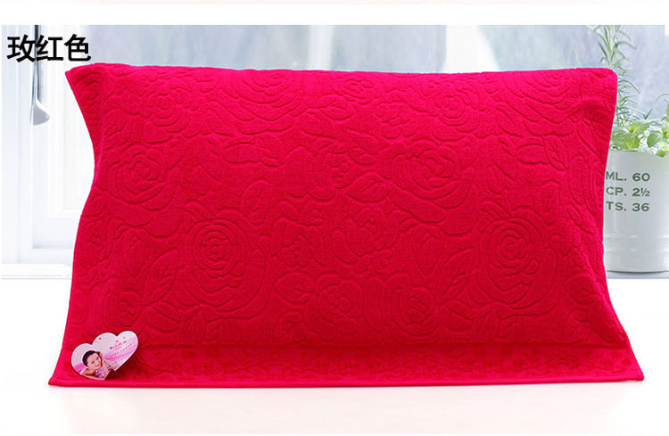 Ba Qi gối 32 cổ phiếu 100% cotton chải kỹ bông dày mềm, khăn thấm 35 cặp vợ chồng một cặp cưới - Khăn gối khăn trải gối