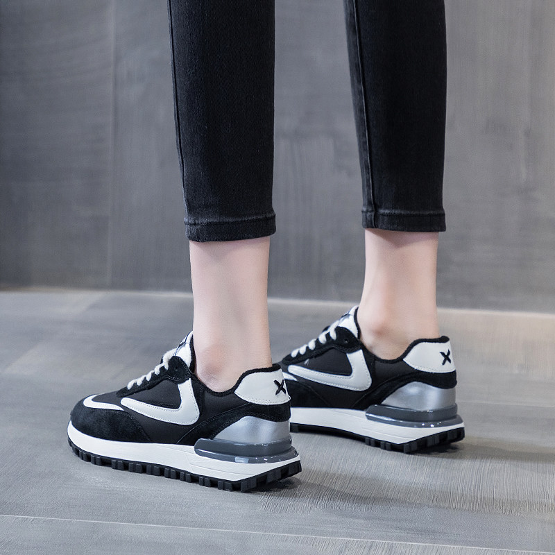 Hong Kong Chao brand Agan shoes Net red father shoes ins tide breathable Joker sports casual shoes ladies thick-soled shoes