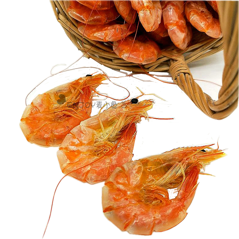 Mid - size roast shrimp baked lobster shrimp dry salt - free roasted seafood for salt - free shrimp 500g Qingdao special casual seafood dry