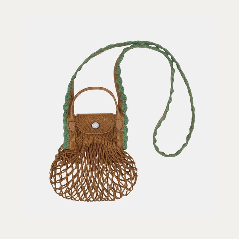 Longchamp/Longxiang 26 Spring and Summer New Women's Crochet Lace Handbag Shoulder Bag Mesh Bag 300217