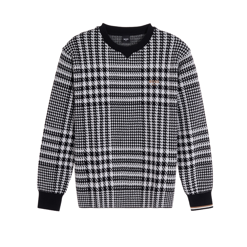 Hugo Boss New Autumn and Winter Men's Business Casual Round Neck Sweater Intime Department Store 301574