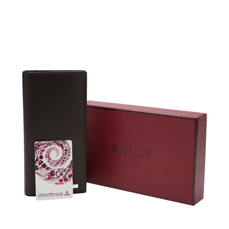 бумажник bally/巴利 纯色牛皮男士长款钱包