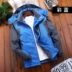 Áo khoác cotton nam trung niên và nhung dày cho cha mùa đông 袄 áo khoác mùa đông Quần áo cotton nam trung niên áo khoác cặp Bông