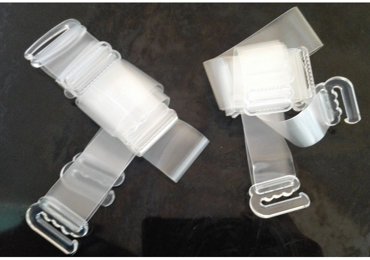 Áo ngực silicon Li Li vô hình dây đeo vai chà trong suốt liền mạch mở rộng điều chỉnh đồ lót với khóa chống trượt dây ngọc trai đeo áo lót