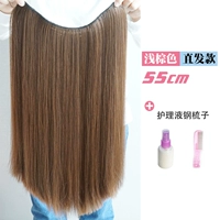 V -тип прямые волосы (светло -коричневые)+раствор ухода+стальная расческа