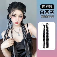 Две установки грязных грязных косичек (белый чай серый)