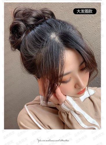 Заколка-крабик, парик изготовленный из настоящих волос, заколка для волос, придает объем