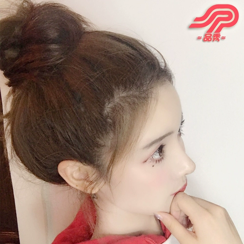 Шаровая головка изготовленная из настоящих волос, парик изготовленный из настоящих волос, повязка на голову, натуральное кольцо