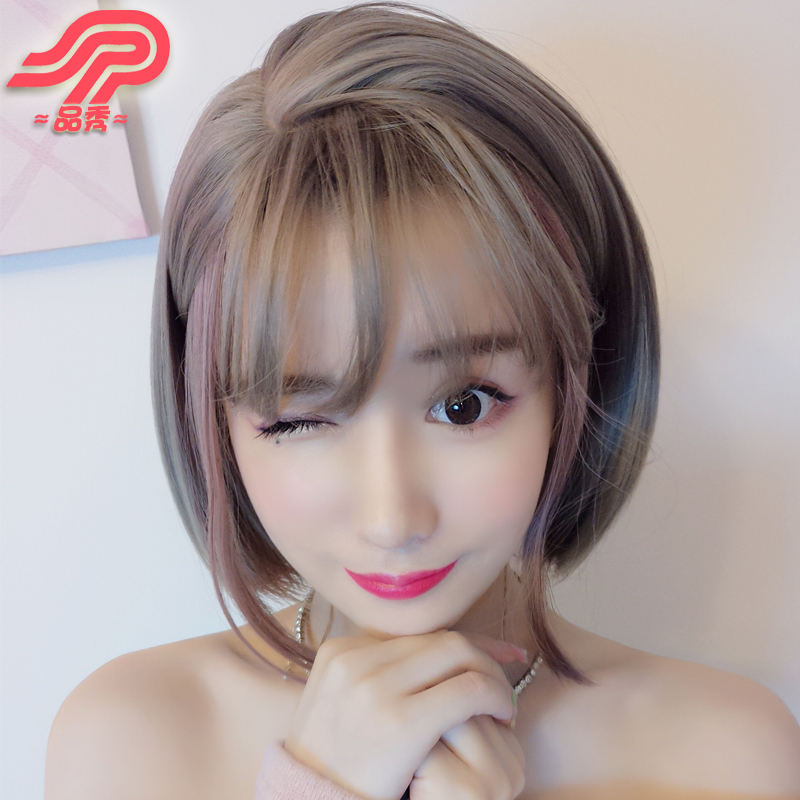 Product Show Wig Female Short Hair Bobo Head South Korea Air Bangs