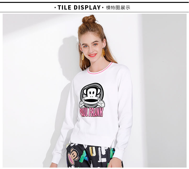 Sweatshirt femme PAUL SINGE FRANC GRANDE BOUCHE - Ref 3216627 Image 19